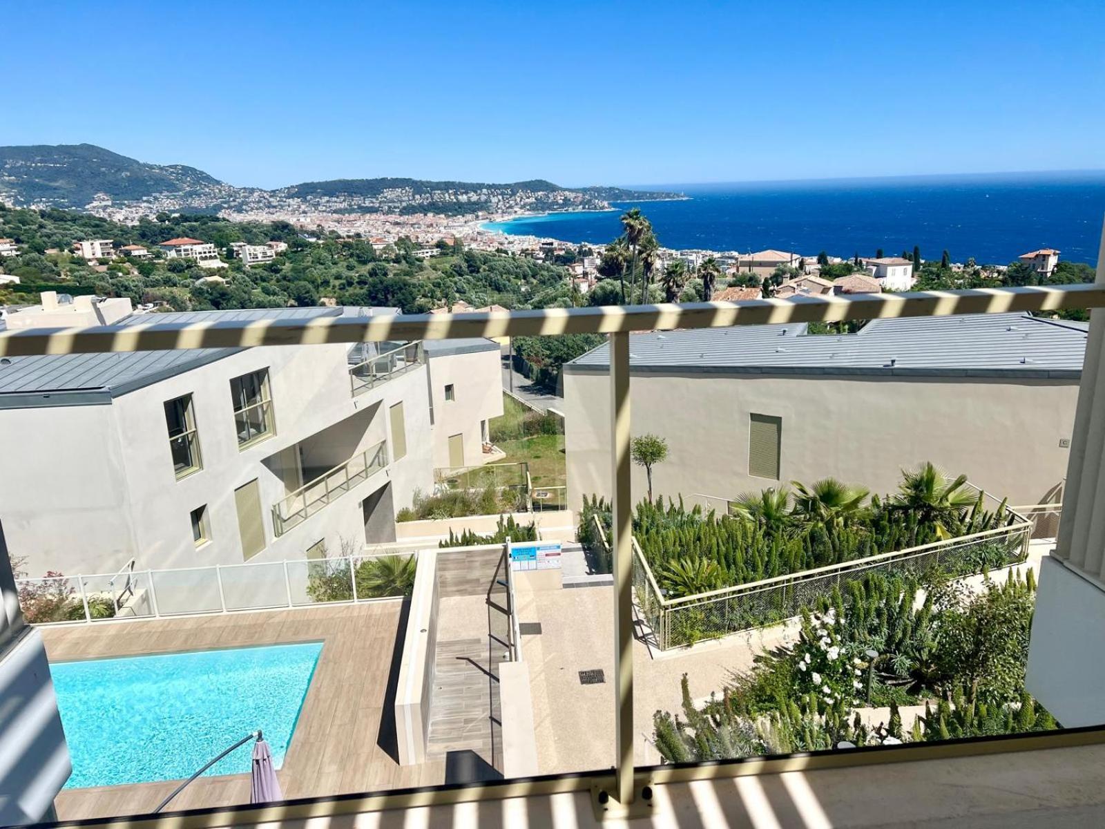 Panoramic Sea View Appartment Blue Pearl Nice Bagian luar foto