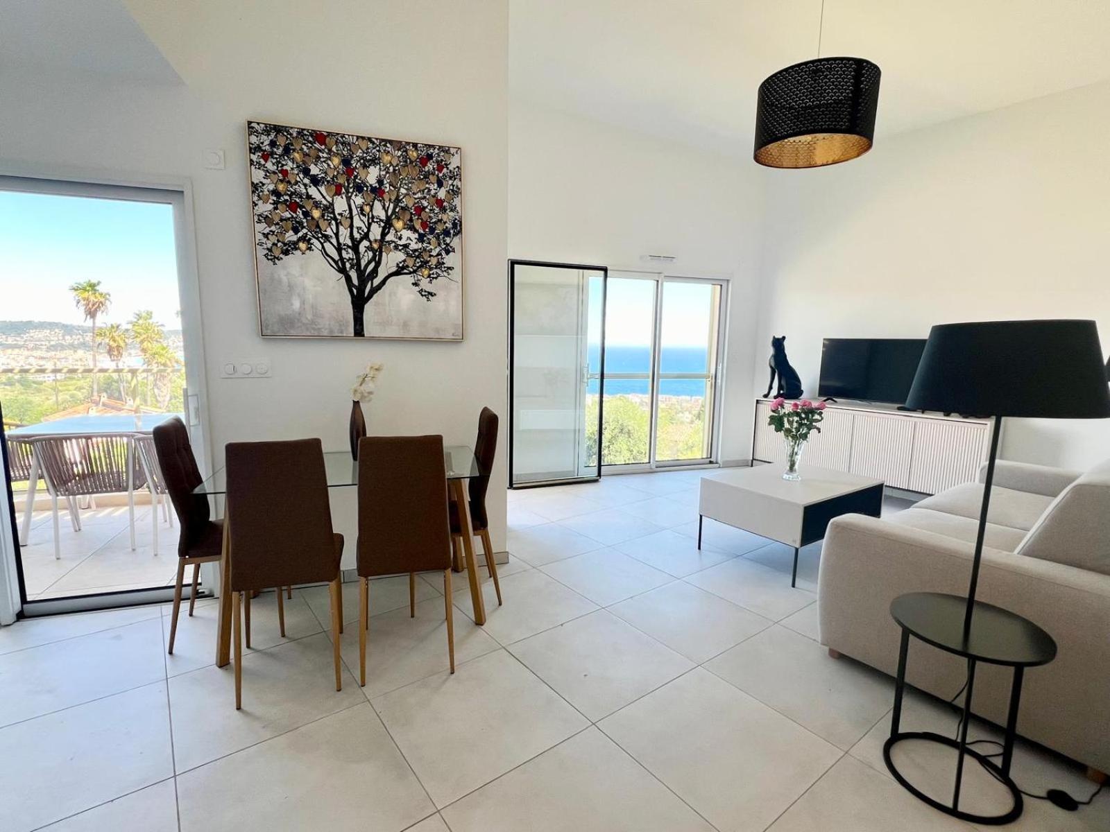 Panoramic Sea View Appartment Blue Pearl Nice Bagian luar foto